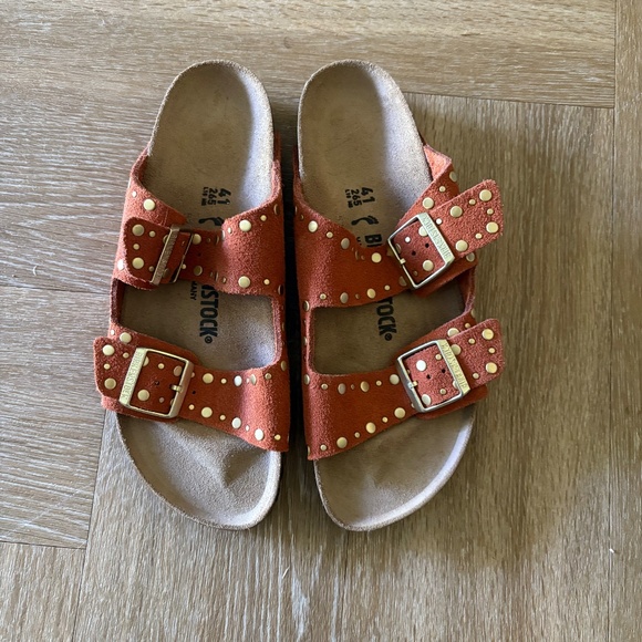 Birkenstock Arizona Rivet Sandals Rust (New, size 41) - Picture 1 of 5